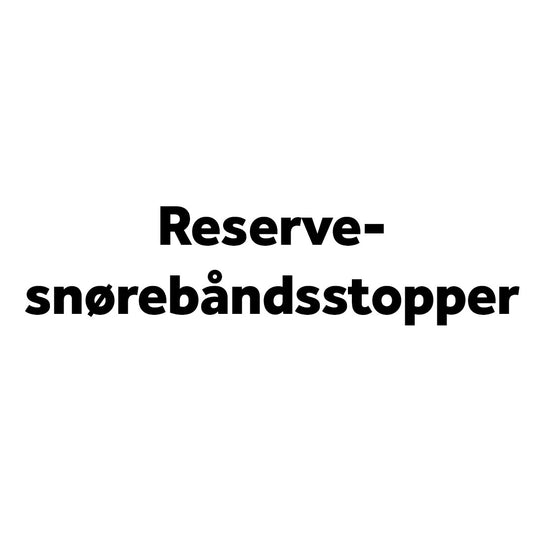Reserve-snørebåndsstopper